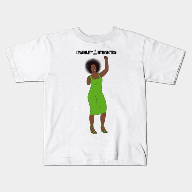 Disability is an Intersection Green Kids T-Shirt by Dissent Clothing